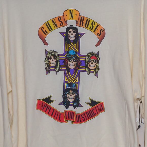 Treasure & Bond Long Sleeve T-shirt in Guns n Roses Design - Size L - NWT - Picture 2 of 9